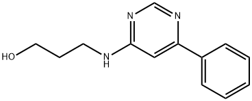 3-[(6-phenylpyrimidin-4-yl)amino]propan-1-ol Structure