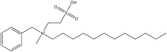 benzyl-dodecyl-methyl-(2-sulfoethyl)azanium Structure