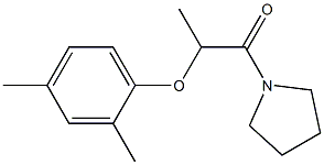 2-(2,4-dimethylphenoxy)-1-pyrrolidin-1-ylpropan-1-one Structure