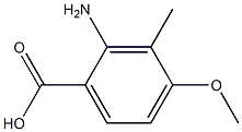 Benzoic acid, 2-amino-4-methoxy-3-methyl- Structure