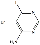 5-bromo-6-iodopyrimidin-4-amine 구조식 이미지