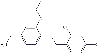 [4-[(2,4-dichlorophenyl)methoxy]-3-ethoxyphenyl]methanamine 구조식 이미지