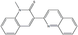 1-methyl-3-quinolin-2-ylquinoline-2-thione Structure