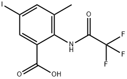 5-Iodo-3-methyl-2-(2,2,2-trifluoro-acetylamino)-benzoic acid 구조식 이미지