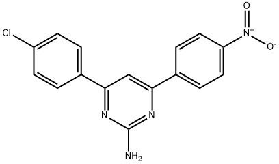 4-(4-chlorophenyl)-6-(4-nitrophenyl)pyrimidin-2-amine Structure