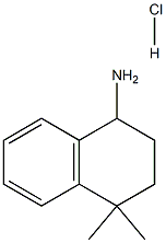 4,4-DIMETHYL-1,2,3,4-TETRAHYDRONAPHTHALEN-1-AMINE HCL 구조식 이미지