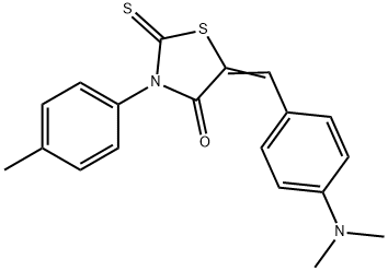 (Z)-5-(4-(dimethylamino)benzylidene)-2-thioxo-3-(p-tolyl)thiazolidin-4-one Structure