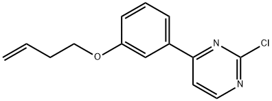 4-(3-(BUT-3-EN-1-YLOXY)PHENYL)-2-CHLOROPYRIMIDINE Structure