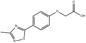 [4-(3-Methyl-[1,2,4]oxadiazol-5-yl)-phenoxy]-acetic acid Structure