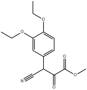 methyl 3-cyano-3-(3,4-diethoxyphenyl)-2-oxopropanoate 구조식 이미지