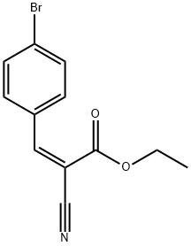 3-(4-Bromo-phenyl)-2-cyano-acrylic acid ethyl ester Structure