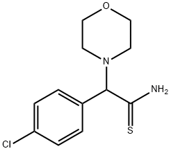 2-(4-chlorophenyl)-2-(morpholin-4-yl)ethanethioamide Structure