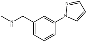 1-(3-(1H-pyrazol-1-yl)phenyl)-N-methylmethanamine Structure