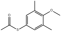 S-(4-METHOXY-3,5-DIMETHYLPHENYL) ETHANETHIOATE 구조식 이미지