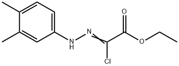 ethyl (2Z)-2-chloro-2-[2-(3,4-dimethylphenyl)hydrazin-1-ylidene]acetate 구조식 이미지