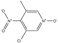 3-chloro-5-methyl-4-nitro-1-oxidopyridin-1-ium Structure