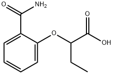 2-(2-Carbamoyl-phenoxy)-butyric acid Structure