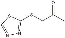 1-(1,3,4-thiadiazol-2-ylsulfanyl)propan-2-one Structure