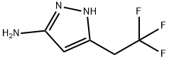 1H-PYRAZOL-3-AMINE, 5-(2,2,2-TRIFLUOROETHYL)- 구조식 이미지