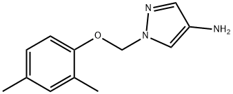 1-[(2,4-dimethylphenoxy)methyl]pyrazol-4-amine Structure