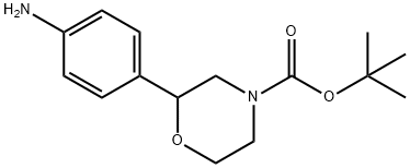 TERT-BUTYL 2-(4-AMINOPHENYL)MORPHOLINE-4-CARBOXYLATE Structure