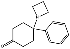 4-(azetidin-1-yl)-4-phenylcyclohexan-1-one 구조식 이미지