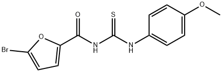 5-bromo-N-[(4-methoxyphenyl)carbamothioyl]furan-2-carboxamide 구조식 이미지