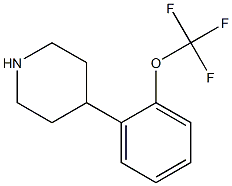 Piperidine, 4-[2-(trifluoromethoxy)phenyl]- Structure