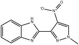 2-(1-methyl-4-nitro-1H-pyrazol-3-yl)-1H-benzimidazole Structure