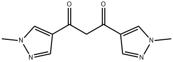 1,3-bis(1-methyl-1H-pyrazol-4-yl)propane-1,3-dione 구조식 이미지