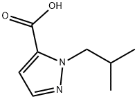 1-ISOBUTYL-1H-PYRAZOLE-5-CARBOXYLIC ACID 구조식 이미지