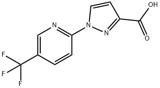 1-[5-(trifluoromethyl)pyridin-2-yl]-1H-pyrazole-3-carboxylic acid 구조식 이미지