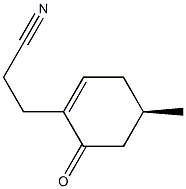 (R)-3-(4-methyl-6-oxocyclohex-1-en-1-yl)propanenitrile Structure