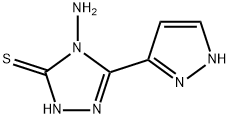 4-amino-5-(1H-pyrazol-5-yl)-4H-1,2,4-triazole-3-thiol 구조식 이미지