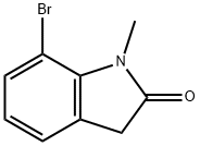 7-Bromo-1-methyl-1,3-dihydro-indol-2-one Structure