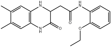 2-(6,7-dimethyl-3-oxo-1,2,3,4-tetrahydroquinoxalin-2-yl)-N-(2-ethoxyphenyl)acetamide 구조식 이미지