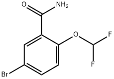 5-Bromo-2-difluoromethoxy-benzamide 구조식 이미지