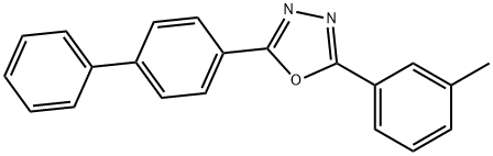 2-(4-biphenylyl)-5-(3-methylphenyl)-1,3,4-oxadiazole Structure