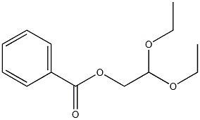 Benzoyloxy acetaldehyde diethyl acetal Structure