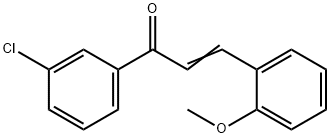 (2E)-1-(3-chlorophenyl)-3-(2-methoxyphenyl)prop-2-en-1-one 구조식 이미지
