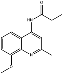 N-(8-methoxy-2-methylquinolin-4-yl)propanamide Structure