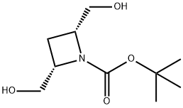 cis-tert-Butyl 2,4-bis(hydroxymethyl)azetidine-1-carboxylate Structure