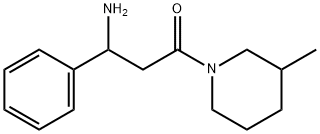 3-Amino-1-(3-methyl-piperidin-1-yl)-3-phenyl-propan-1-one 구조식 이미지