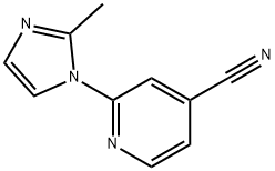 2-(2-methyl-1H-imidazol-1-yl)pyridine-4-carbonitrile 구조식 이미지