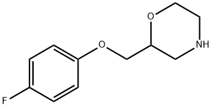 2-[(4-Fluorophenoxy)methyl]morpholine HCl 구조식 이미지