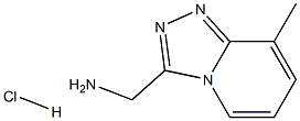 (8-methyl-[1,2,4]triazolo[4,3-a]pyridin-3-yl)methanamine hydrochloride 구조식 이미지