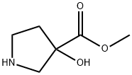 3-Hydroxy-pyrrolidine-3-carboxylic acid methyl ester 구조식 이미지