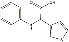 2-(phenylamino)-2-(thiophen-3-yl)acetic acid Structure