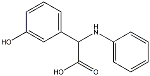 2-(3-hydroxyphenyl)-2-(phenylamino)acetic acid Structure