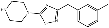 1-{3-[(3-methylphenyl)methyl]-1,2,4-thiadiazol-5-yl}piperazine 구조식 이미지